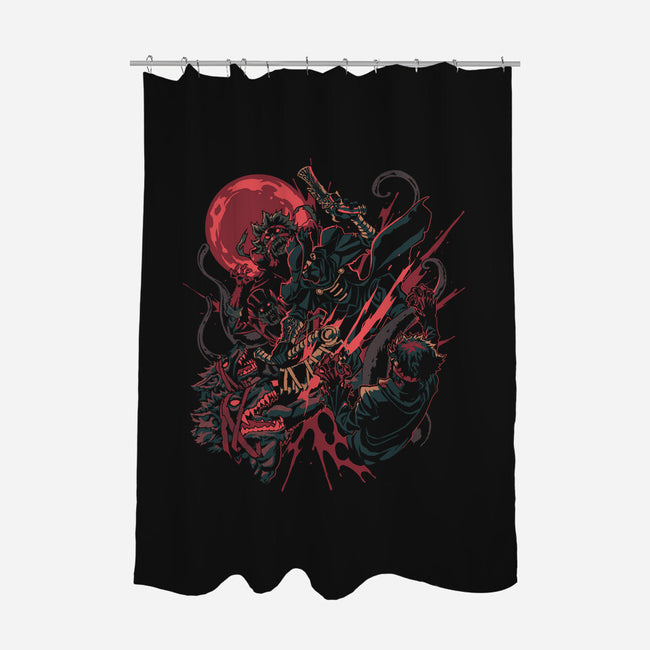 Night Hunt-None-Polyester-Shower Curtain-Estudio Horta