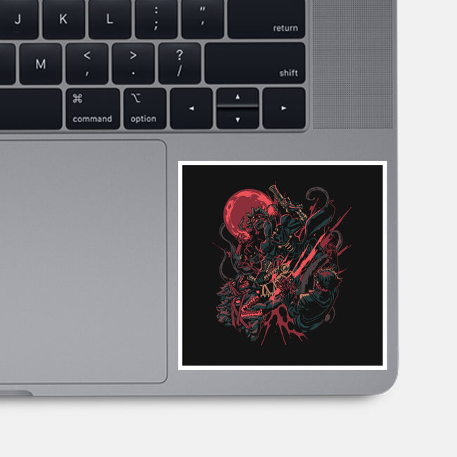 Night Hunt-None-Glossy-Sticker-Estudio Horta
