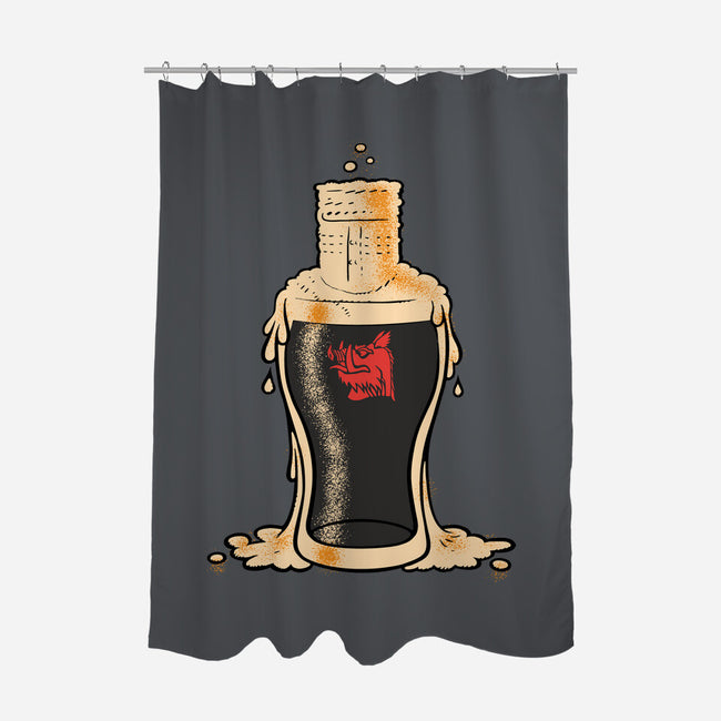 Black Knight Pub-None-Polyester-Shower Curtain-imisko