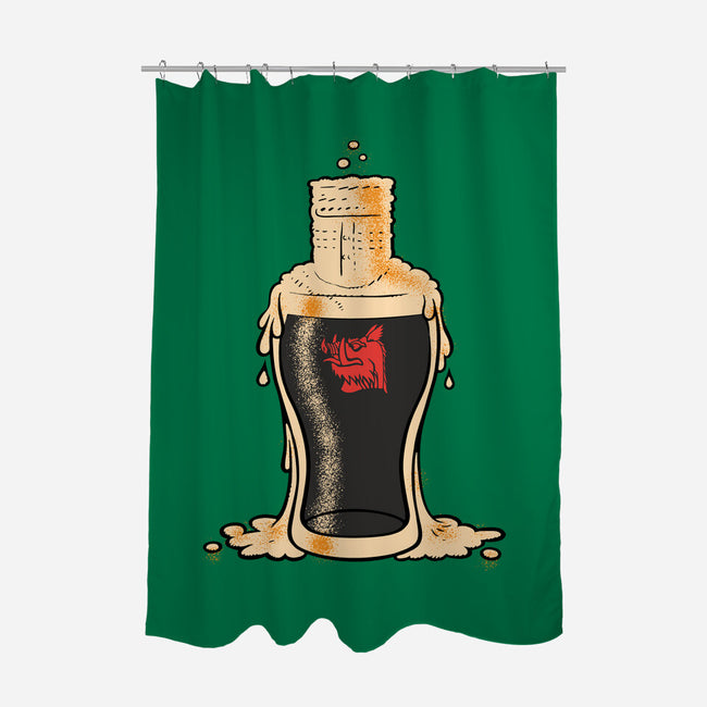 Black Knight Pub-None-Polyester-Shower Curtain-imisko