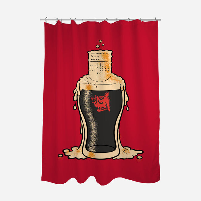 Black Knight Pub-None-Polyester-Shower Curtain-imisko