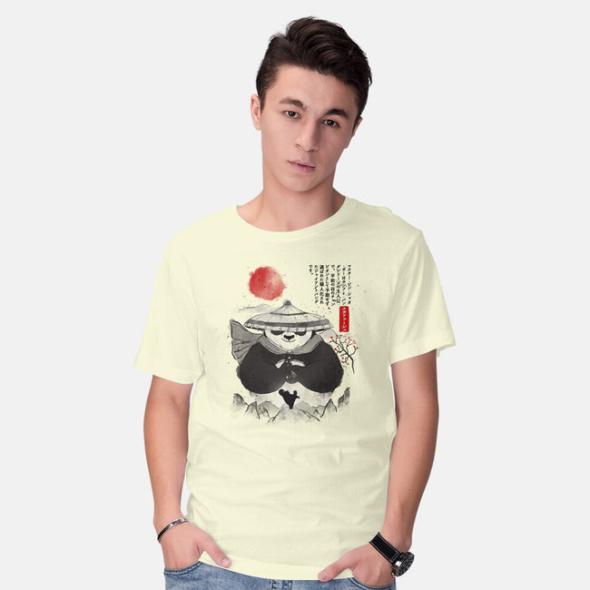 Po The Dragon Warrior-Mens-Basic-Tee-grevalra