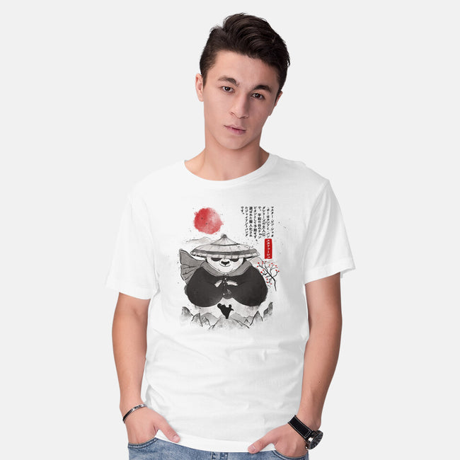 Po The Dragon Warrior-Mens-Basic-Tee-grevalra