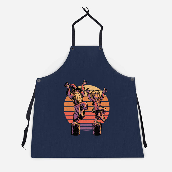 Medieval Karate Movie-Unisex-Kitchen-Apron-Studio Mootant
