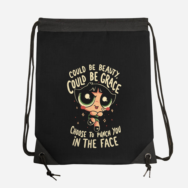 Choose To Punch You In The Face-None-Drawstring-Bag-Arigatees