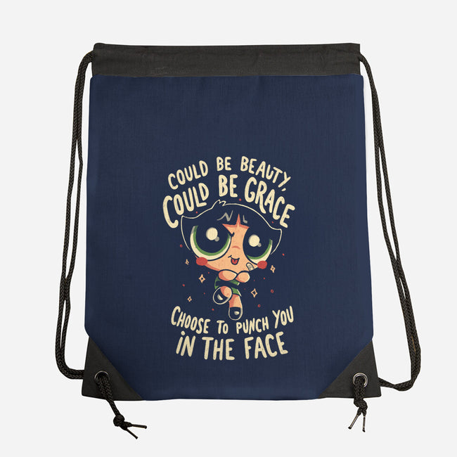 Choose To Punch You In The Face-None-Drawstring-Bag-Arigatees