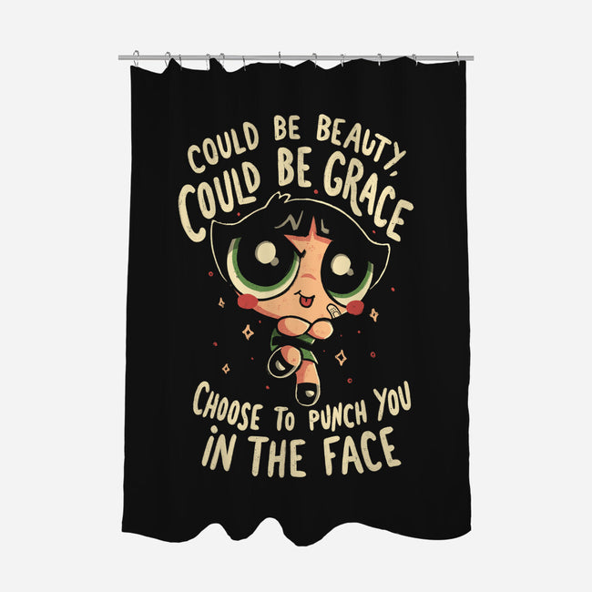 Choose To Punch You In The Face-None-Polyester-Shower Curtain-Arigatees