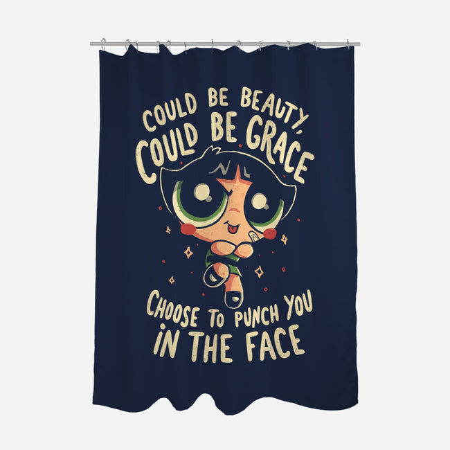 Choose To Punch You In The Face-None-Polyester-Shower Curtain-Arigatees