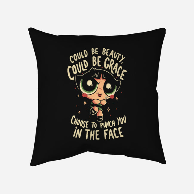 Choose To Punch You In The Face-None-Removable Cover w Insert-Throw Pillow-Arigatees
