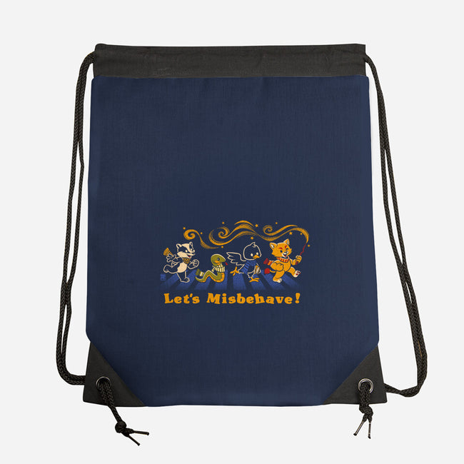 Let's Misbehave Magic Animals-None-Drawstring-Bag-worlddominationforcats