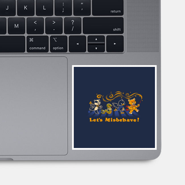 Let's Misbehave Magic Animals-None-Glossy-Sticker-worlddominationforcats