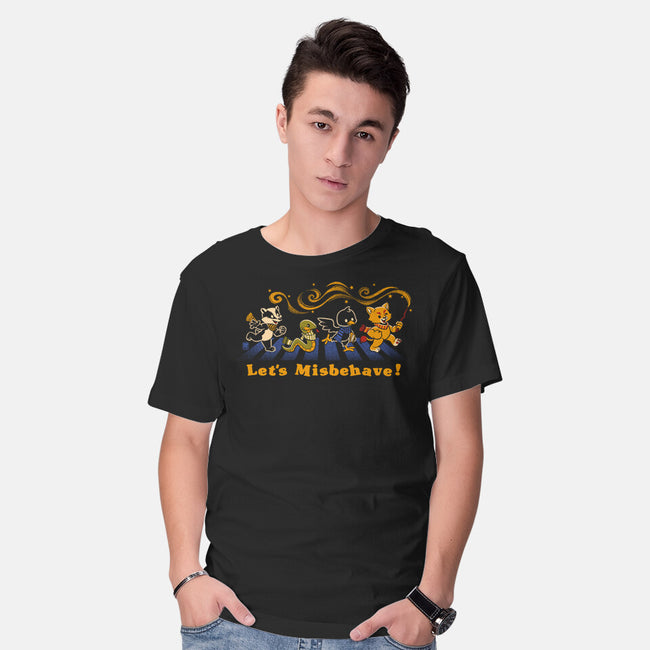 Let's Misbehave Magic Animals-Mens-Basic-Tee-worlddominationforcats