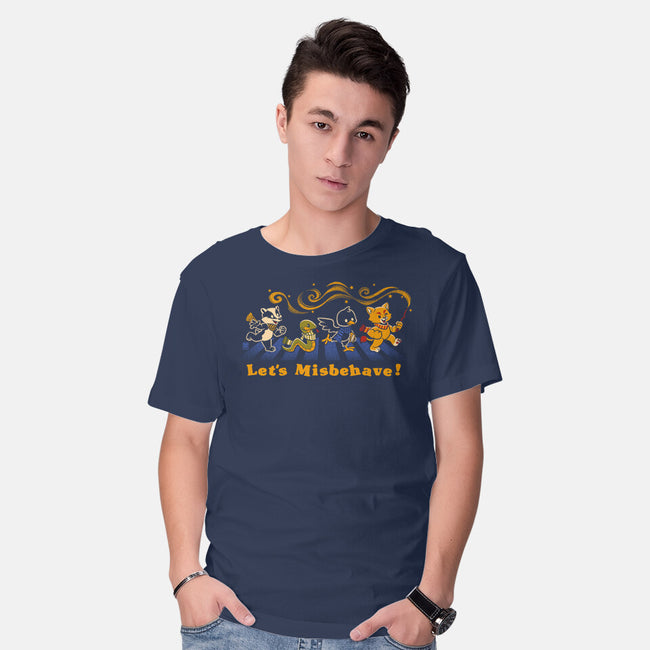 Let's Misbehave Magic Animals-Mens-Basic-Tee-worlddominationforcats