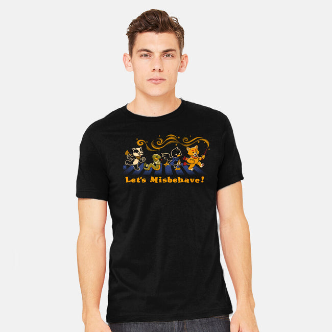 Let's Misbehave Magic Animals-Mens-Heavyweight-Tee-worlddominationforcats