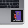 How You Doin-None-Glossy-Sticker-zascanauta
