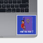 How You Doin-None-Glossy-Sticker-zascanauta
