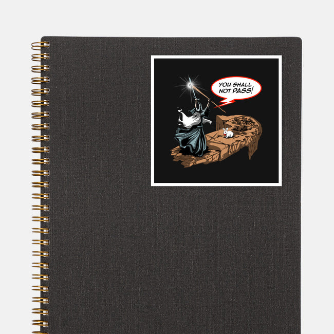 You Shall Not Pass Rabbit-None-Glossy-Sticker-zascanauta