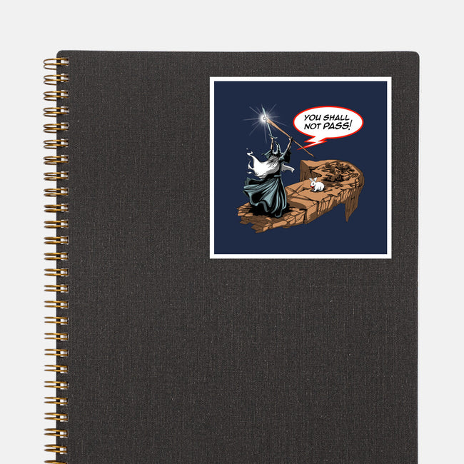 You Shall Not Pass Rabbit-None-Glossy-Sticker-zascanauta
