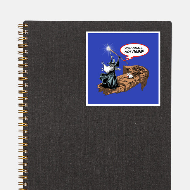 You Shall Not Pass Rabbit-None-Glossy-Sticker-zascanauta