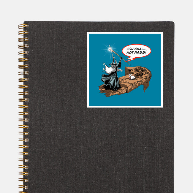 You Shall Not Pass Rabbit-None-Glossy-Sticker-zascanauta