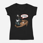 You Shall Not Pass Rabbit-Womens-V-Neck-Tee-zascanauta