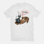You Shall Not Pass Rabbit-Womens-Fitted-Tee-zascanauta