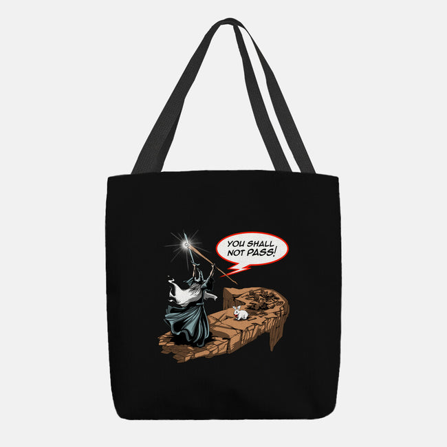 You Shall Not Pass Rabbit-None-Basic Tote-Bag-zascanauta
