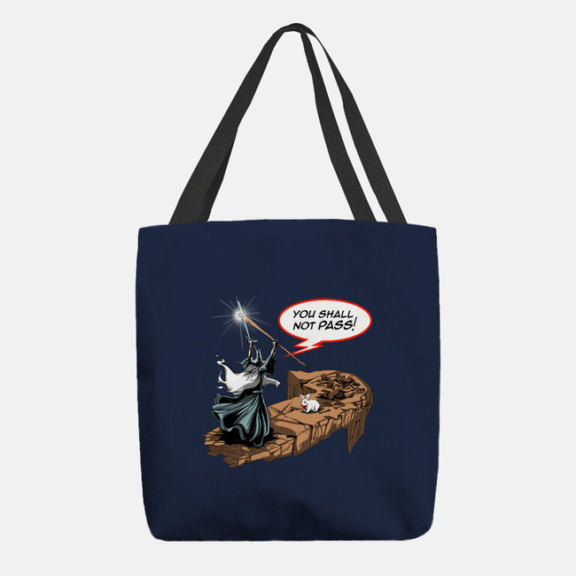 You Shall Not Pass Rabbit-None-Basic Tote-Bag-zascanauta