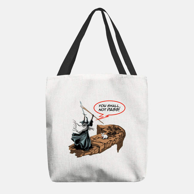 You Shall Not Pass Rabbit-None-Basic Tote-Bag-zascanauta