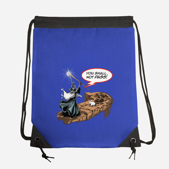 You Shall Not Pass Rabbit-None-Drawstring-Bag-zascanauta