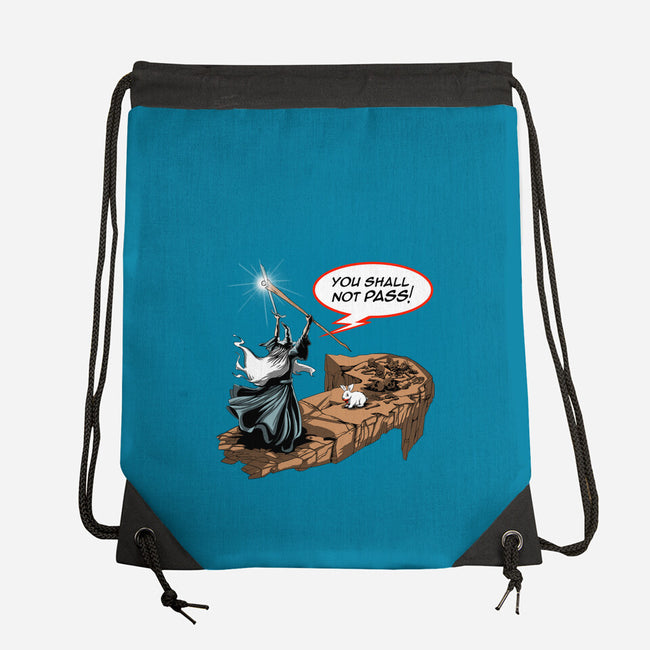 You Shall Not Pass Rabbit-None-Drawstring-Bag-zascanauta