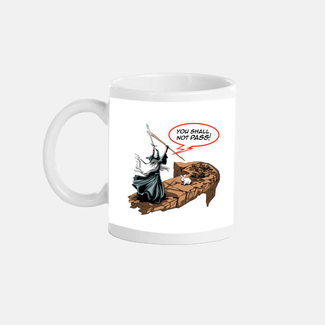 You Shall Not Pass Rabbit-None-Mug-Drinkware-zascanauta