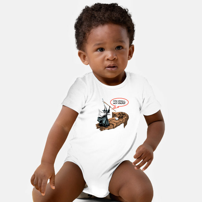 You Shall Not Pass Rabbit-Baby-Basic-Onesie-zascanauta