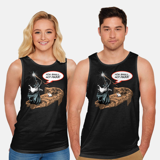 You Shall Not Pass Rabbit-Unisex-Basic-Tank-zascanauta