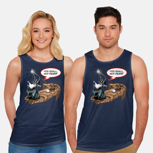 You Shall Not Pass Rabbit-Unisex-Basic-Tank-zascanauta
