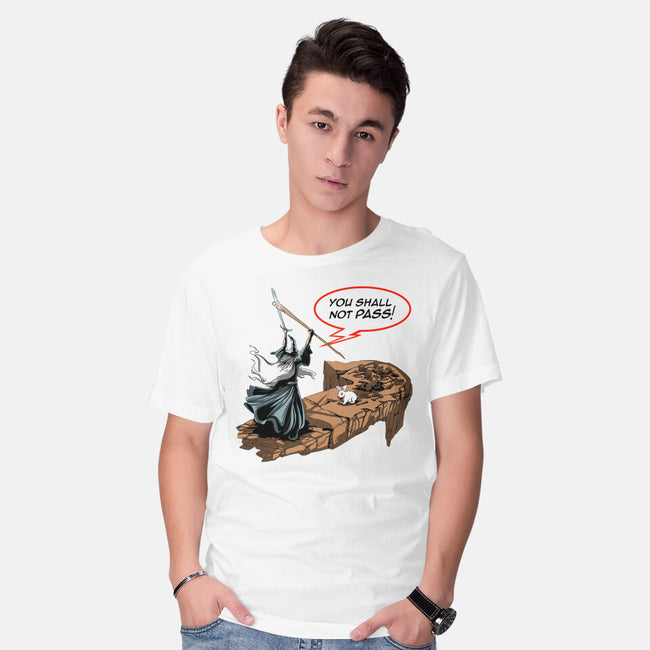You Shall Not Pass Rabbit-Mens-Basic-Tee-zascanauta