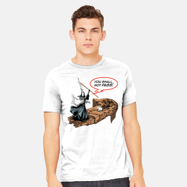 You Shall Not Pass Rabbit-Mens-Heavyweight-Tee-zascanauta