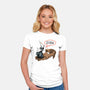 You Shall Not Pass Rabbit-Womens-Fitted-Tee-zascanauta