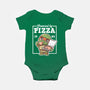 Turtle Powered By Pizza-Baby-Basic-Onesie-NemiMakeit