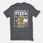 Turtle Powered By Pizza-Unisex-Basic-Tee-NemiMakeit