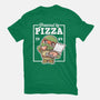Turtle Powered By Pizza-Womens-Basic-Tee-NemiMakeit