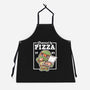 Turtle Powered By Pizza-Unisex-Kitchen-Apron-NemiMakeit