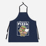 Turtle Powered By Pizza-Unisex-Kitchen-Apron-NemiMakeit