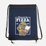 Turtle Powered By Pizza-None-Drawstring-Bag-NemiMakeit