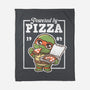 Turtle Powered By Pizza-None-Fleece-Blanket-NemiMakeit