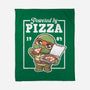 Turtle Powered By Pizza-None-Fleece-Blanket-NemiMakeit