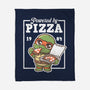 Turtle Powered By Pizza-None-Fleece-Blanket-NemiMakeit