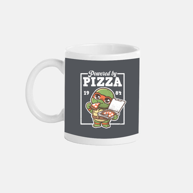 Turtle Powered By Pizza-None-Mug-Drinkware-NemiMakeit