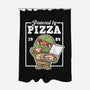 Turtle Powered By Pizza-None-Polyester-Shower Curtain-NemiMakeit