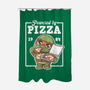 Turtle Powered By Pizza-None-Polyester-Shower Curtain-NemiMakeit